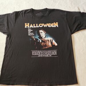 John Carpenters Halloween Michael Myers Mens XL Black Tshirt